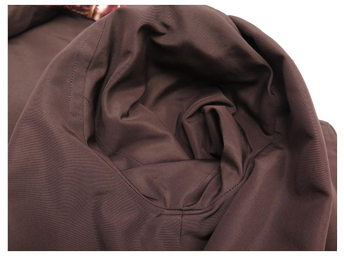 Hermès ABRIGO REVERSIBLE HERMES RARO LAS AMÉRICAS & FAUNA Y FLORA DE TEXAS 42 L Castaño - vista 8