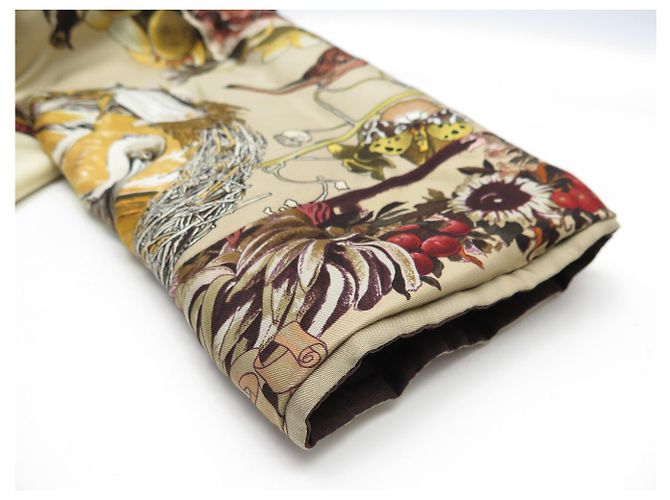 Hermès ABRIGO REVERSIBLE HERMES RARO LAS AMÉRICAS & FAUNA Y FLORA DE TEXAS 42 L Castaño - vista 9