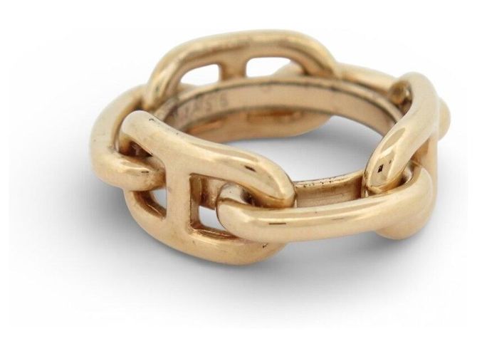 Ring Hermès ANILLO DE BUFANDA HERMES REGATE CADENA DE ANCLA EN METAL DORADO - vista 3