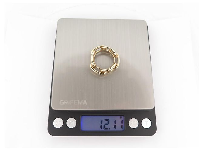 Ring Hermès ANILLO DE BUFANDA HERMES REGATE CADENA DE ANCLA EN METAL DORADO - vista 6