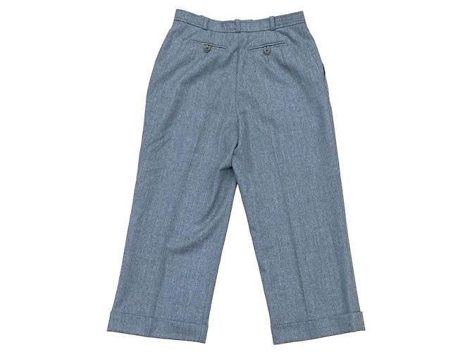 Hermès Pantalones de lana Hermes Gris - vista 2