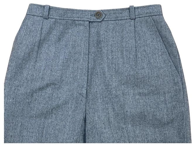 Hermès Pantalones de lana Hermes Gris - vista 4