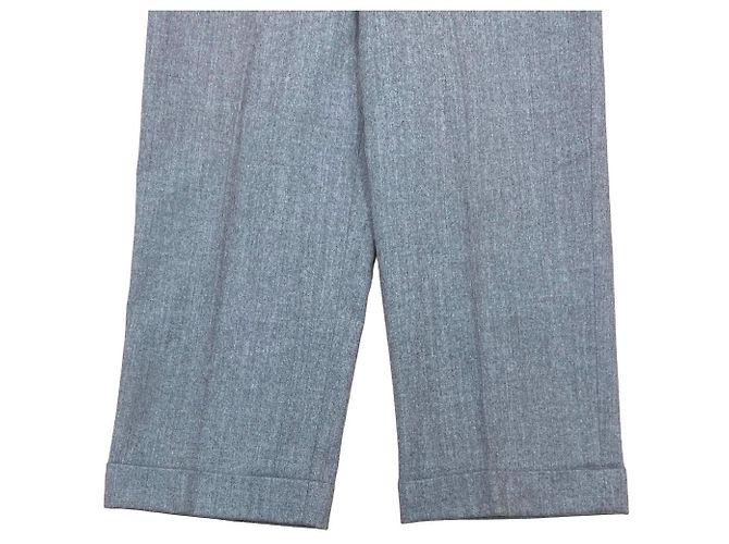 Hermès Pantalones de lana Hermes Gris - vista 6