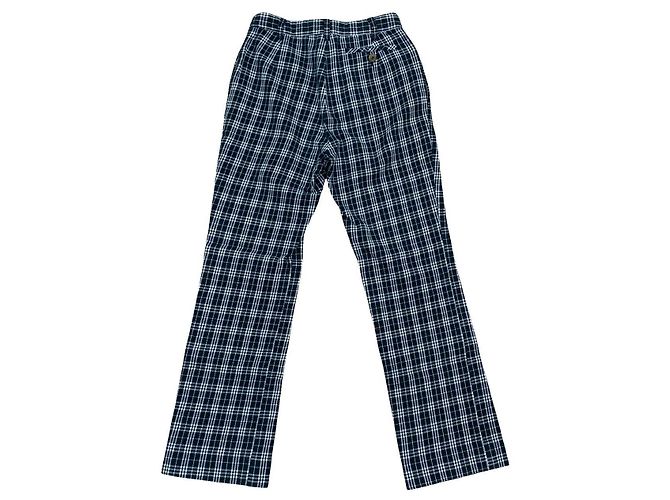 Pantalones de algodón Burberry Negro - vista 2