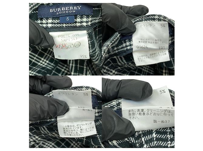 Pantalones de algodón Burberry Negro - vista 3