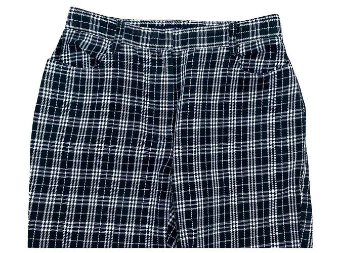 Pantalones de algodón Burberry Negro - vista 4
