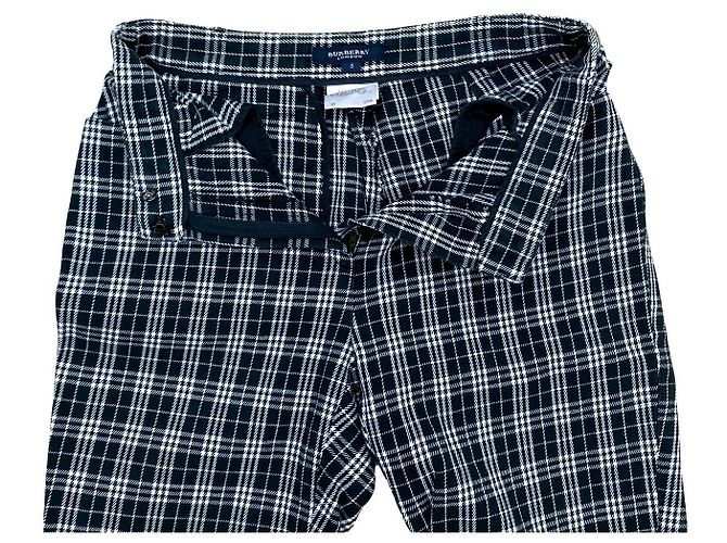 Pantalones de algodón Burberry Negro - vista 5