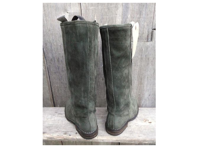 Botas Fiorentini+Baker Fabula Old Trafford Verde Oliva Ante - vista 6