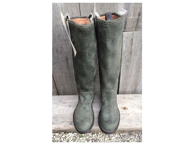 Botas Fiorentini+Baker Fabula Old Trafford Verde Oliva Ante - vista 9