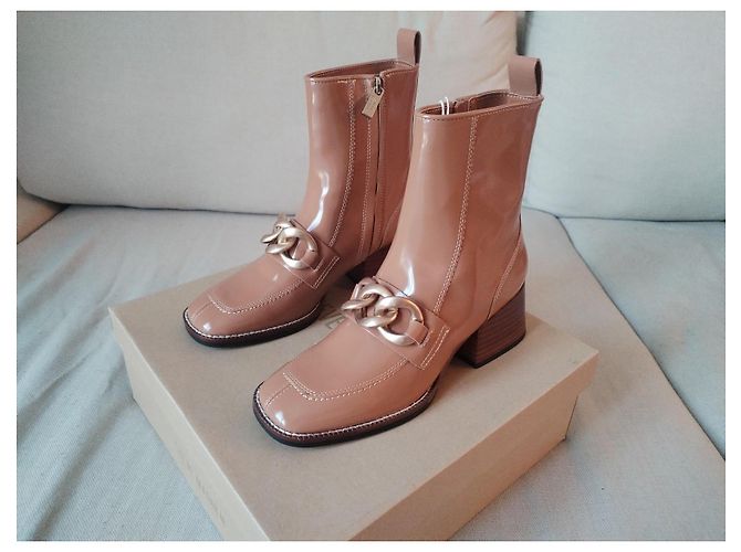 Steve Madden Ankle Boots Chestnut Leather - view 2