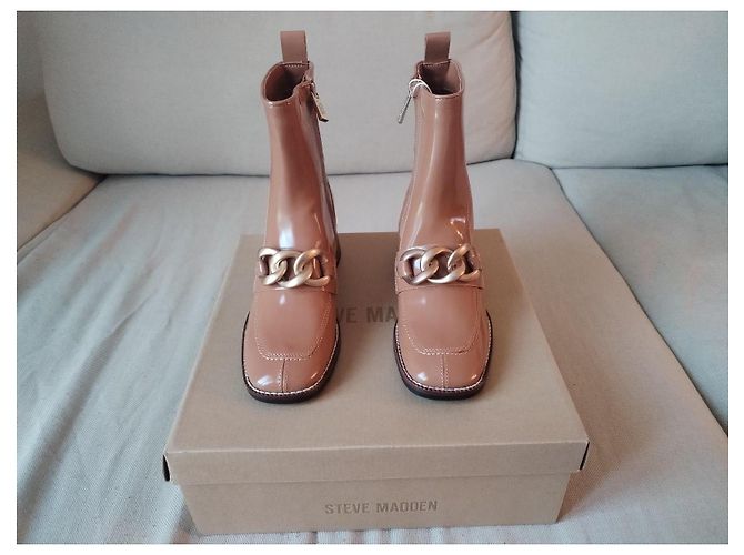 Steve Madden Ankle Boots Chestnut Leather - view 3