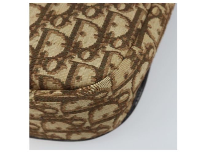 Borsa a Spalla in Tela Trotter Christian Dior Marrone Oro Auth YKZ048 D'oro - vista 14