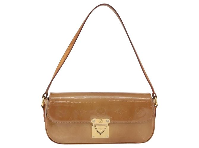LOUIS VUITTON Borsa da Strada Malibu Monogram Vernis Noisette M91506 LV Auth bs34453 Nocciola - vista 13