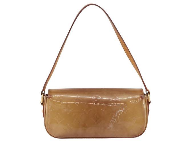 LOUIS VUITTON Borsa da Strada Malibu Monogram Vernis Noisette M91506 LV Auth bs34453 Nocciola - vista 2