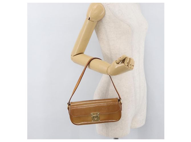 LOUIS VUITTON Borsa da Strada Malibu Monogram Vernis Noisette M91506 LV Auth bs34453 Nocciola - vista 23