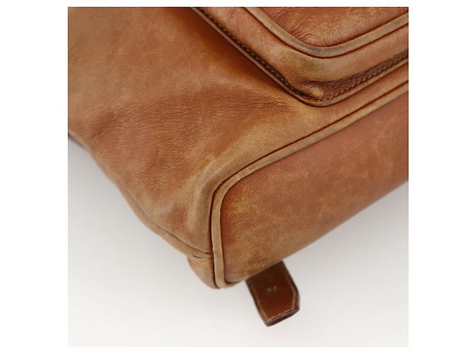 Zaino in pelle Gucci Bamboo marrone oro 003 1956 0030 Auth 174185 D'oro - vista 17