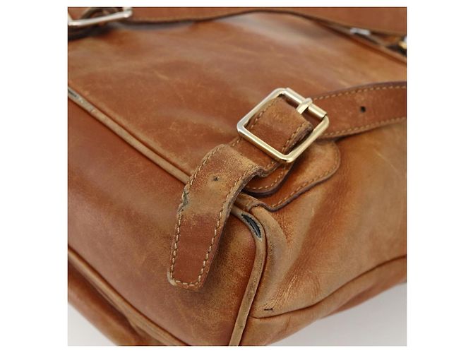 Zaino in pelle Gucci Bamboo marrone oro 003 1956 0030 Auth 174185 D'oro - vista 18