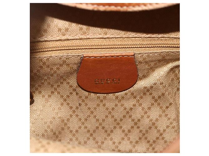 Zaino in pelle Gucci Bamboo marrone oro 003 1956 0030 Auth 174185 D'oro - vista 19