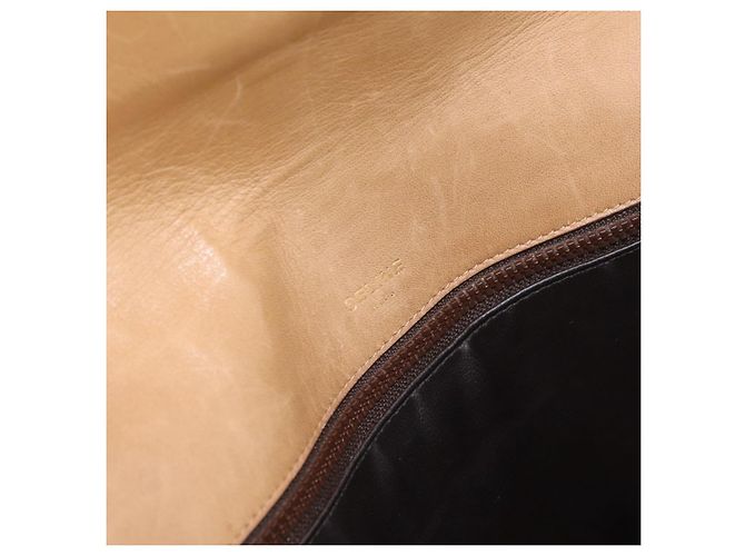 16 Céline CELINE Macadam Canvas Schultertasche PVC Beige Gold Auth AMZ561 Golden - Ansicht 18
