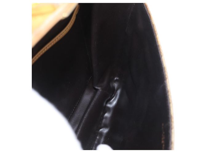 16 Céline CELINE Macadam Canvas Schultertasche PVC Beige Gold Auth AMZ561 Golden - Ansicht 22