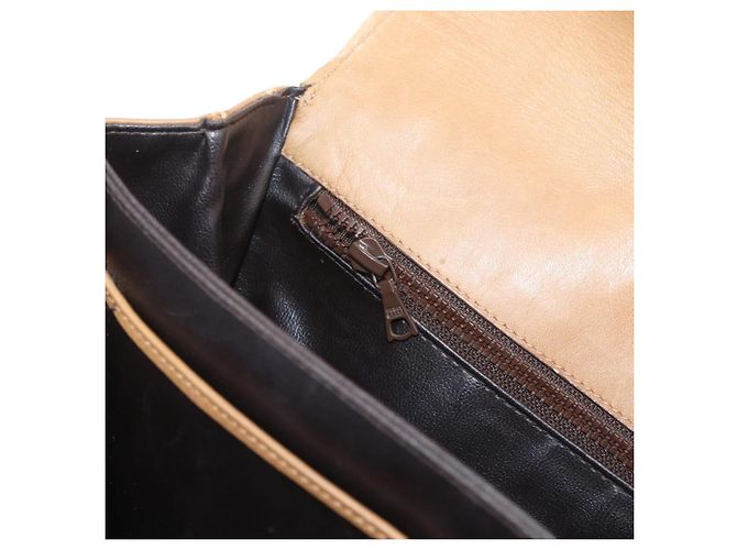 16 Céline CELINE Macadam Canvas Schultertasche PVC Beige Gold Auth AMZ561 Golden - Ansicht 24