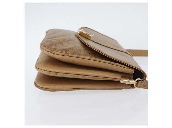 16 Céline CELINE Macadam Canvas Schultertasche PVC Beige Gold Auth AMZ561 Golden - Ansicht 3
