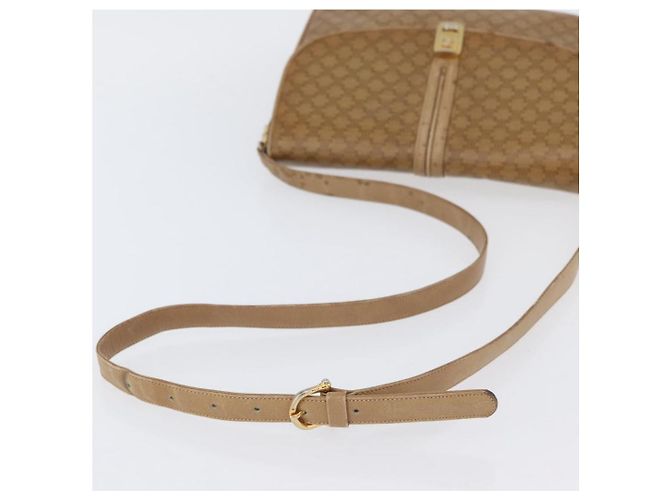 16 Céline CELINE Macadam Canvas Schultertasche PVC Beige Gold Auth AMZ561 Golden - Ansicht 7
