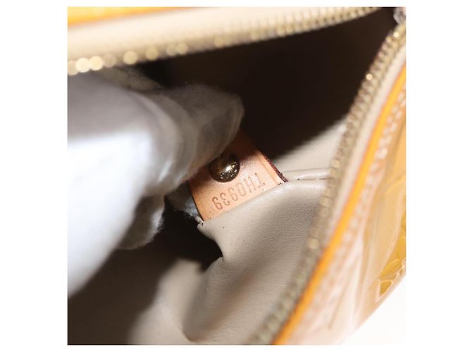LOUIS VUITTON Borsa a Mano Monogram Vernis Bedford Beige M91006 LV Auth BAZ767 - vista 12
