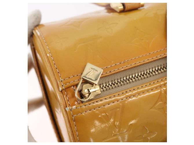 LOUIS VUITTON Borsa a Mano Monogram Vernis Bedford Beige M91006 LV Auth BAZ767 - vista 18