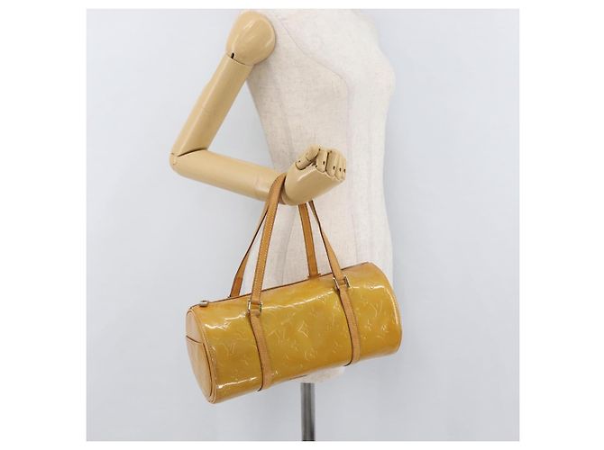 LOUIS VUITTON Borsa a Mano Monogram Vernis Bedford Beige M91006 LV Auth BAZ767 - vista 22