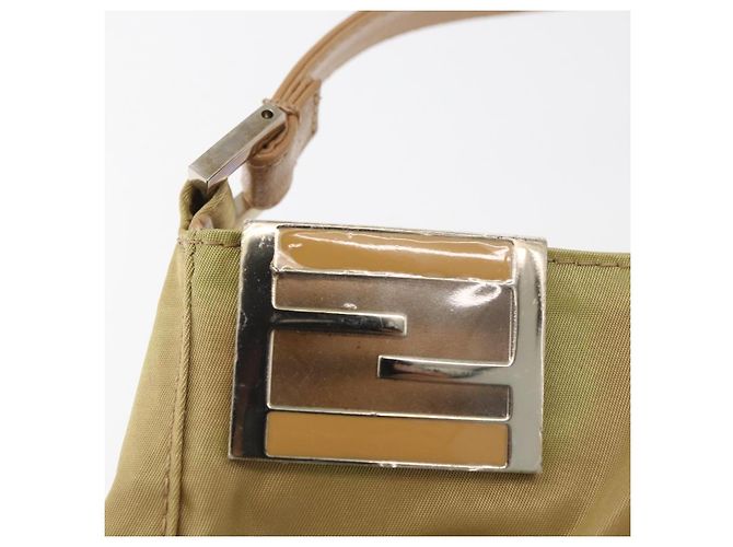 Borsa a Spalla FENDI Nylon Beige Argento Autentica INZ061 - vista 17
