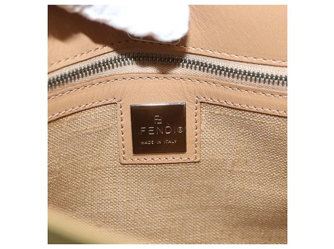 Borsa a Spalla FENDI Nylon Beige Argento Autentica INZ061 - vista 18