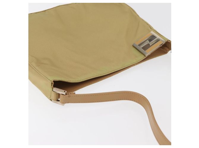 Borsa a Spalla FENDI Nylon Beige Argento Autentica INZ061 - vista 6