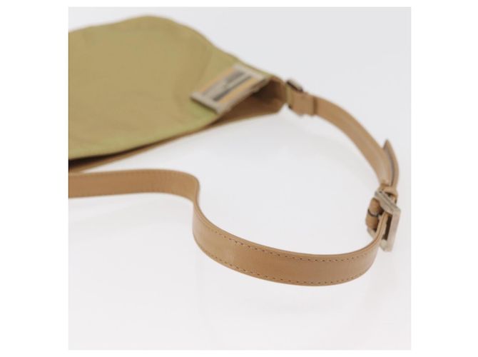 Borsa a Spalla FENDI Nylon Beige Argento Autentica INZ061 - vista 7
