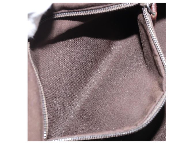 Borsa a Mano GUCCI GG Supreme PVC Argento Beige 141976 Auth YKZ182 - vista 11