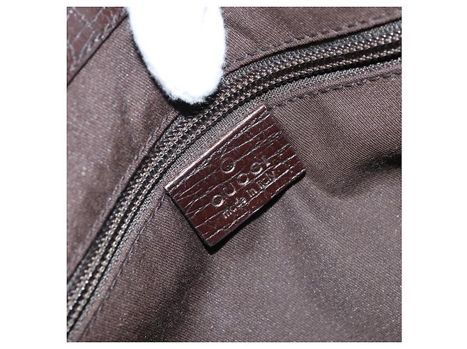 Borsa a Mano GUCCI GG Supreme PVC Argento Beige 141976 Auth YKZ182 - vista 18