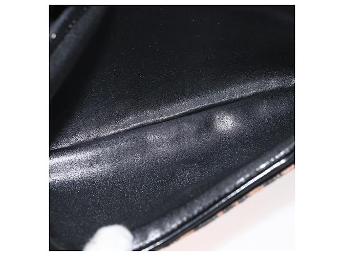 Borsa a Spalla in Tela Trotter Christian Dior Blu Navy Oro Auth ka3744 D'oro - vista 12