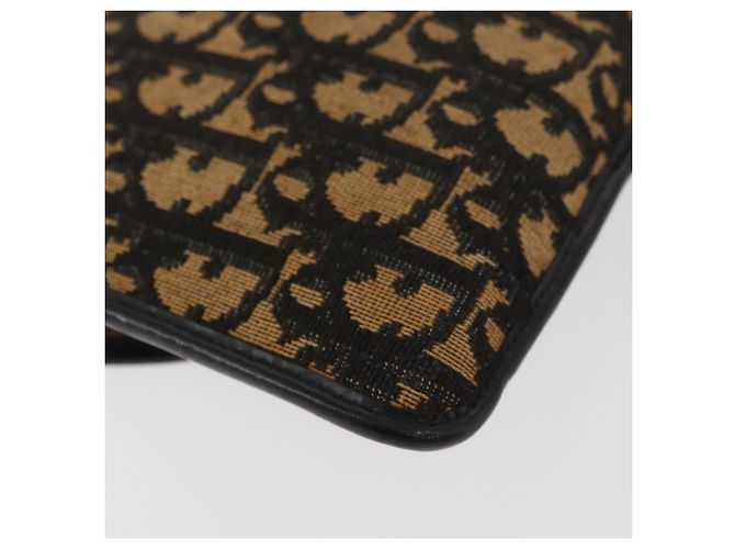 Borsa a Spalla in Tela Trotter Christian Dior Blu Navy Oro Auth ka3744 D'oro - vista 15