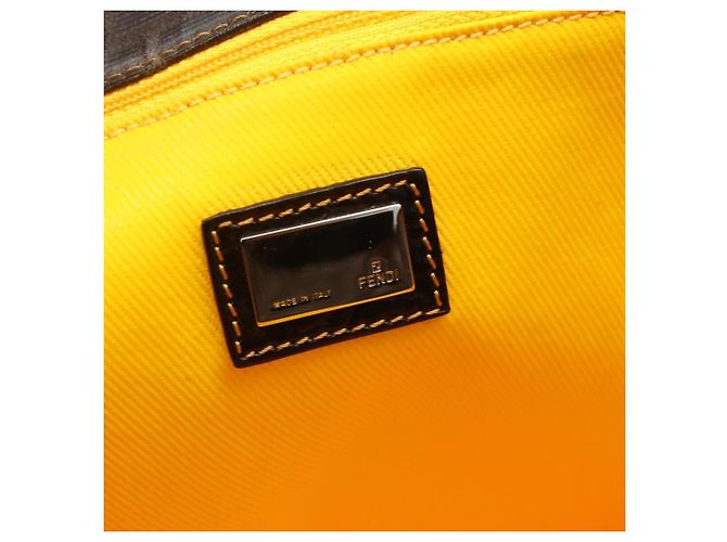 FENDI Zucca Canvas Tote Bag Schwarz Braun Auth YKZ1039 - Ansicht 10