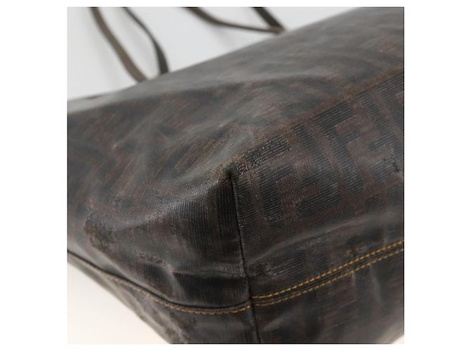 FENDI Zucca Canvas Tote Bag Schwarz Braun Auth YKZ1039 - Ansicht 16