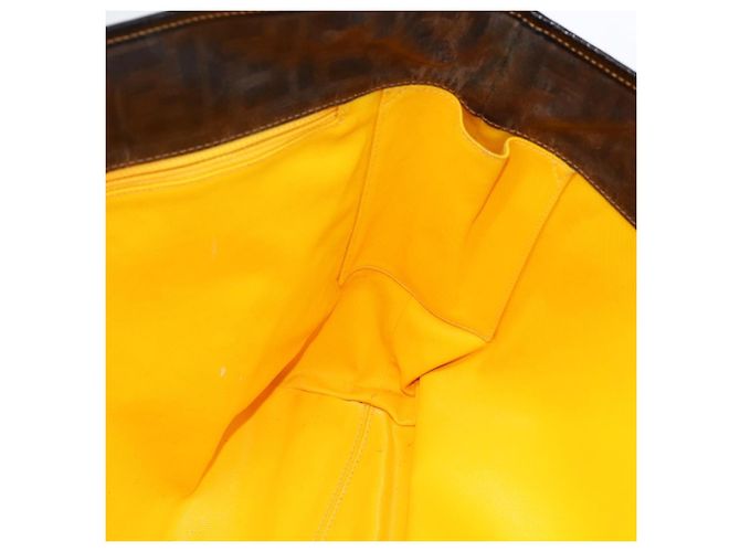 FENDI Zucca Canvas Tote Bag Schwarz Braun Auth YKZ1039 - Ansicht 17
