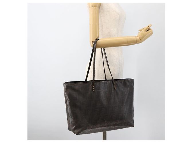 FENDI Zucca Canvas Tote Bag Schwarz Braun Auth YKZ1039 - Ansicht 21