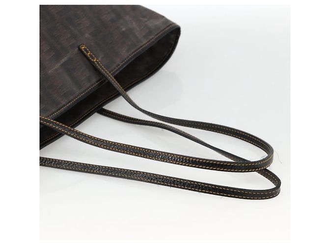 FENDI Zucca Canvas Tote Bag Schwarz Braun Auth YKZ1039 - Ansicht 7