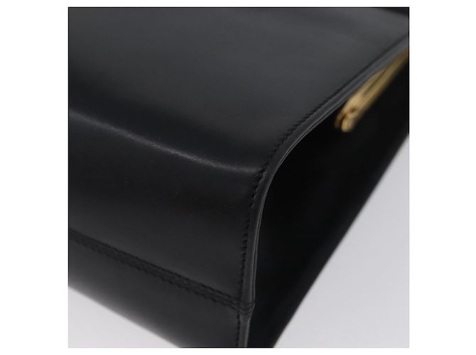 Borsa a mano Vala in pelle blu navy e oro di Salvatore Ferragamo Auth hk3588 D'oro - vista 14