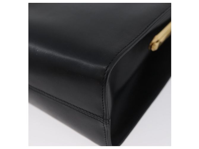 Borsa a mano Vala in pelle blu navy e oro di Salvatore Ferragamo Auth hk3588 D'oro - vista 16
