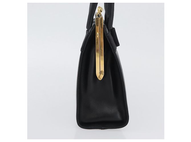 Borsa a mano Vala in pelle blu navy e oro di Salvatore Ferragamo Auth hk3588 D'oro - vista 4