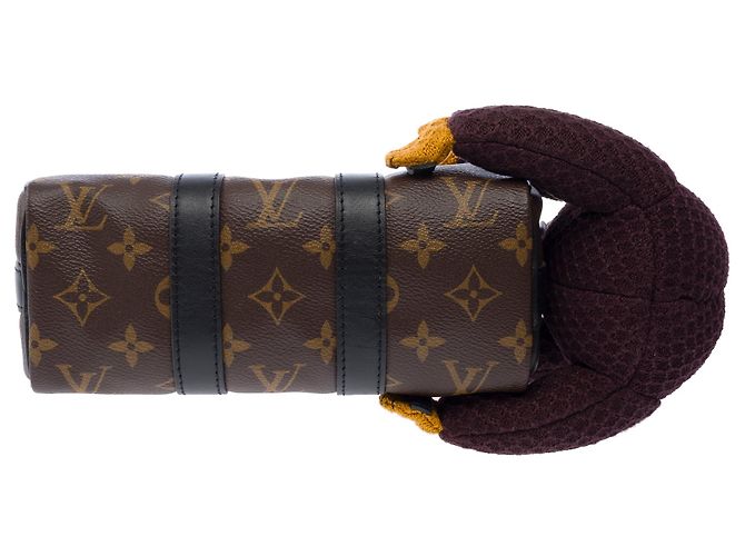 Borsa LOUIS VUITTON Keepall XS in Tela Marrone - 103440 - vista 10