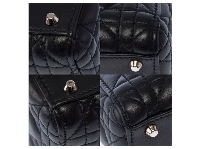 Borsa DIOR Lady Dior in Pelle Nera - 103453 Nero - vista 12