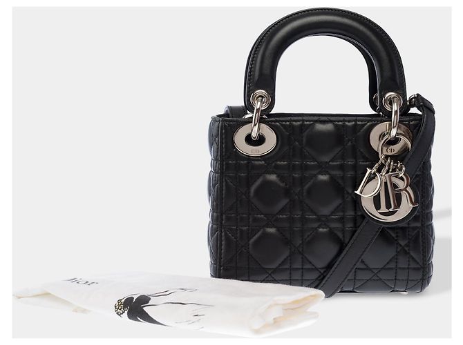 Borsa DIOR Lady Dior in Pelle Nera - 103453 Nero - vista 2