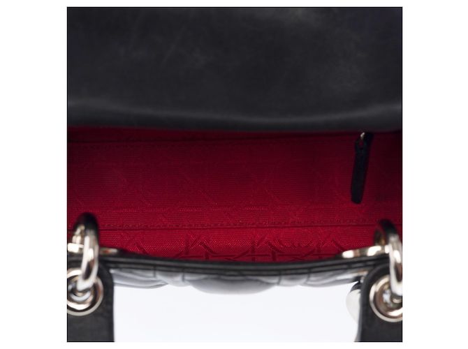 Borsa DIOR Lady Dior in Pelle Nera - 103453 Nero - vista 9